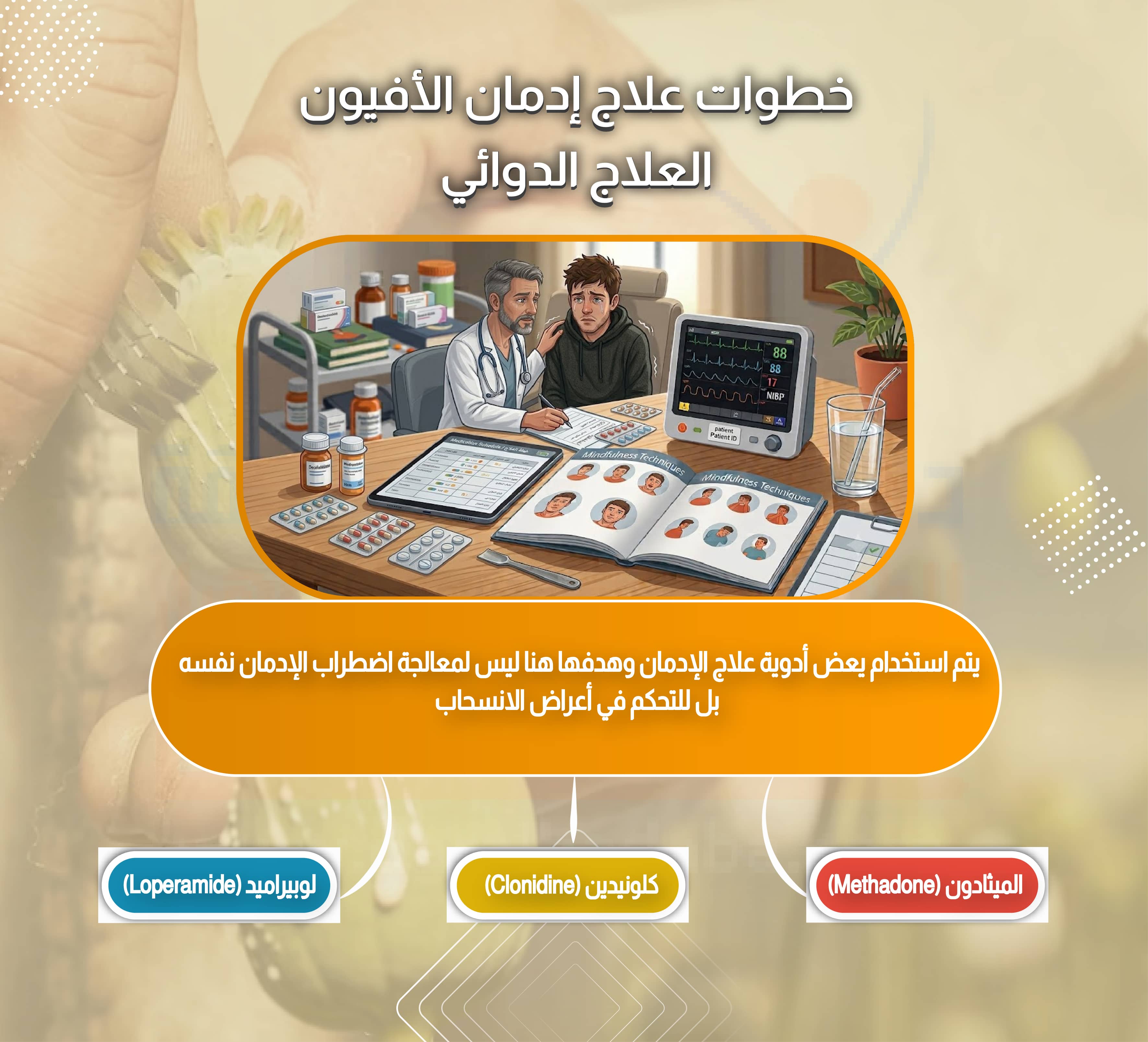 خطوات علاج إدمان الأفيون العلاج الدوائي